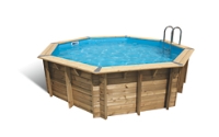 piscine bois octogonale 3m