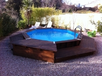 piscine bois octogonale