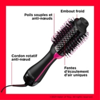 Revlon Brosse Sechante Volumisante 2 En 1 Perfectionniste Rvdr5222e Pro Collection Noir Rose Au Meilleur Prix E Leclerc