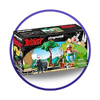PLAYMOBIL 71266 Astérix : Hutte d'Ordralfabetix, Le poissonnier  Ordralfabétix et sa femme Iélosubmarine , Jouets pour enfants à partir de 5  ans - leclerc jouets