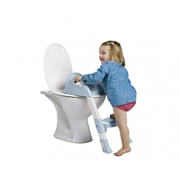 Reducteur Wc Kiddyloo Fleur Bleu Blanc Thermobaby Maison Et Loisirs E Leclerc