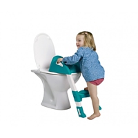 Reducteur Wc Kiddyloo Emeraude Blanc Casse Thermobaby Maison Et Loisirs E Leclerc