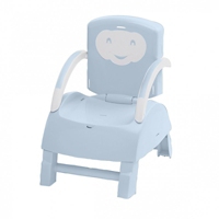 Rehausseur De Chaise Evolutif 2 En 1 Bleue Blanc Casse Thermobaby Maison Et Loisirs E Leclerc