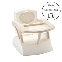 Rehausseur De Chaise Evolutif 2 En 1 Marron Glace Blanc Casse Thermobaby Maison Et Loisirs E Leclerc