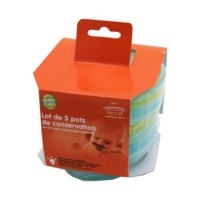 Lot De 5 Pots De Conservation Hello 210 Ml Au Meilleur Prix E Leclerc