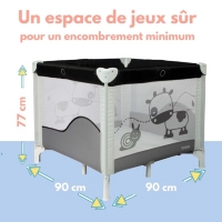 Looping Parc Bebe Pliant 90 X 90cm Sac De Transport Inclus Parade Des Elephants Au Meilleur Prix E Leclerc