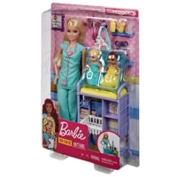 Barbie - Coffret Pédiatre (Blonde) - Coffret Poupée Mannequin - 3 Ans ...