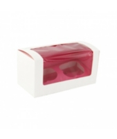 Boite Carton Cup Cake A Fenetre Avec Insert Rose Pour 2 Pieces X 50 Unites Au Meilleur Prix E Leclerc