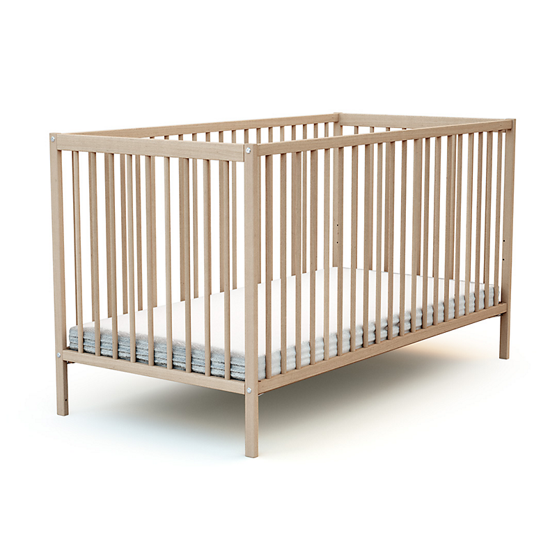 Lit bébé Essentiel à barreaux bois hêtre 70 x 140 cm
