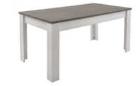 Table Chêne Gris Clair 170 X 90 Cm Marquis Maison Et