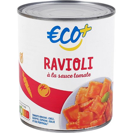 Ravioli A La Sauce Tomate - 800G - ECO +
