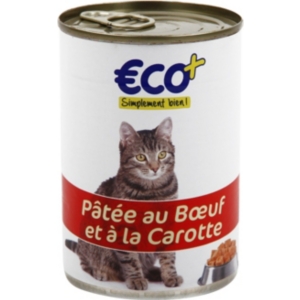 Patee Au Boeuf Et A La Carotte Pour Chat 410 G