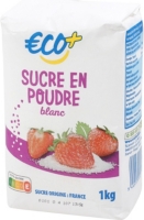 Sucre blanc en poudre - 1 kg - ECO   au meilleur prix | E.Leclerc