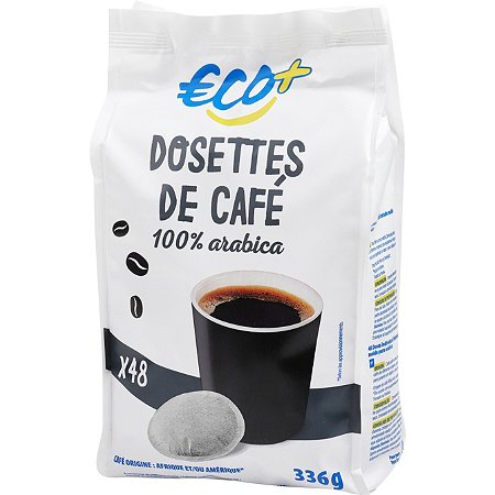 Dosettes de café 100% arabica x 48 - 336 g - ECO + au meilleur prix