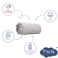 P Tit Lit Protege Matelas Bebe 2 En 1 µtaille Alese Drap Housse Impermeable 100 Coton Souple Et Silencieux Respirant Oeko Tex Au Meilleur Prix E Leclerc