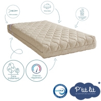 P Tit Lit Matelas Bebe Authentique Lin D Origine Vegetale Thermoregulateur Dehoussable Oeko Tex Fabrication Francaise Au Meilleur Prix E Leclerc