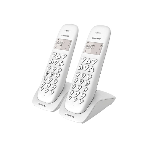 Telephone Fixe Logicom Vega 255t Duo Blanc E Leclerc High Tech