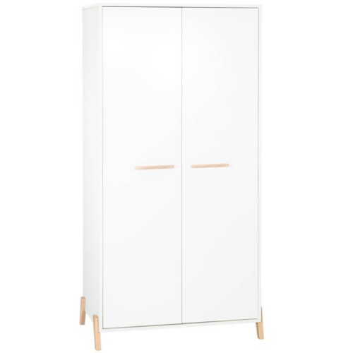 Armoire 2 portes avec pieds bois - JOY NATUREL