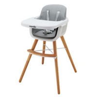 Chaise Haute Grise Luna 2 En 1 Evolutive En Chaise Enfant Maison Et Loisirs E Leclerc