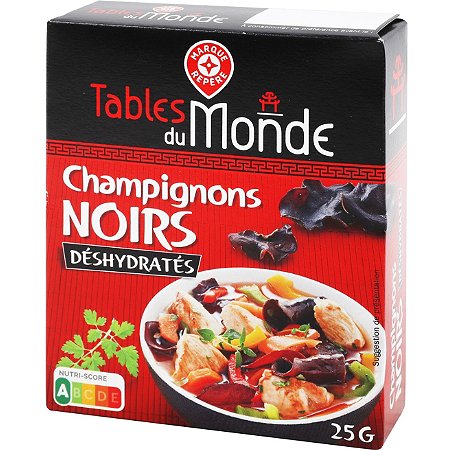 Champignons noirs déshydratés - 25 g - TABLES DU MONDE au meilleur prix