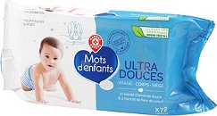 lingettes bébé épaisses x 72 - MOTS D'ENFANTS au meilleur prix