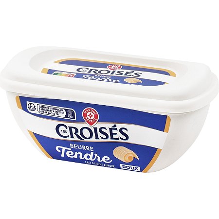 Beurre extra-fin doux - beurrier - Les Croisés - 250 g