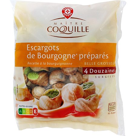 12 ESCARGOTS DE BOURGOGNE - Escargots et apéritifs surgelés ESCAL