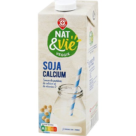 Boisson au soja calcium - 1 l - NAT&VIE