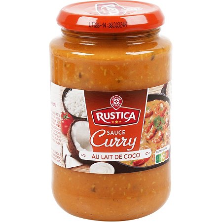 Sauce curry de légumes, lait de coco - 400 g - RUSTICA
