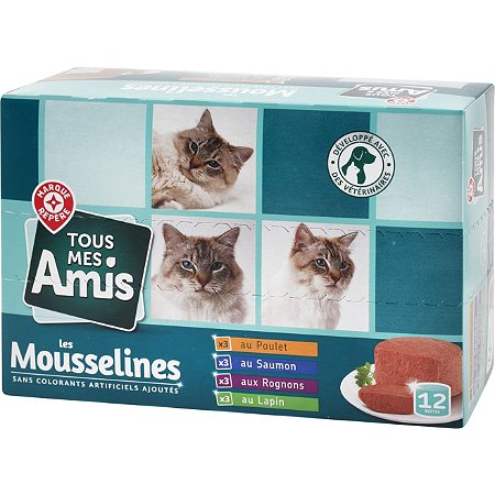 Mousselines - 12 x 85 g - TOUS MES AMIS