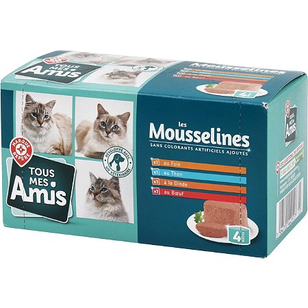 Mousselines - 4 x 85 g - TOUS MES AMIS