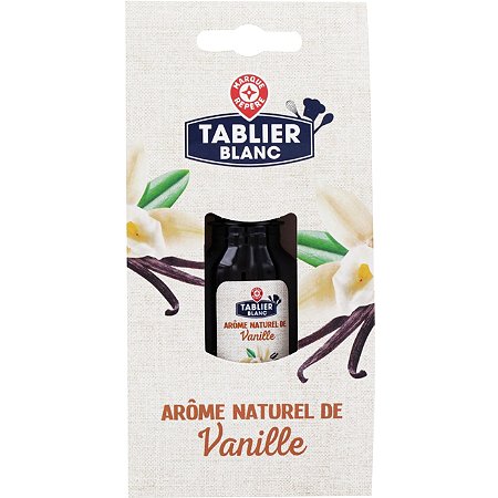 Arôme naturel de vanille liquide - 20 ml - TABLIER BLANC