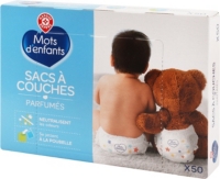 1 Rouleau / 15pcs Sac à ordures Voyage Sacs à couches Bébé Jeter Sac  poubelle jetable pour couche Bébé