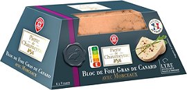 LABEYRIE Bloc de foie gras de canard avec morceaux IGP avec lyre 12 parts  460g pas cher 
