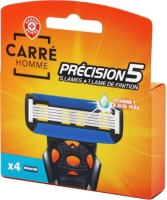 Recharges rasoirs 5 lames - X4 - CARRE HOMME au meilleur prix | E.Leclerc