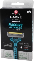 Rasoirs jetables homme 3 lames - X4 - CARRE HOMME au meilleur prix | E ...