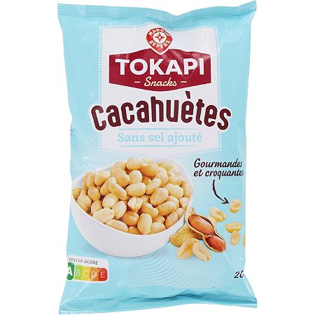 cacahuètes non salées - 200 g - TOKAPI