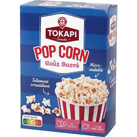 Til ære for Tanzania Har lært pop corn sucré micro-ondable 90 g x 3 - 270 g - TOKAPI au meilleur prix |  E.Leclerc