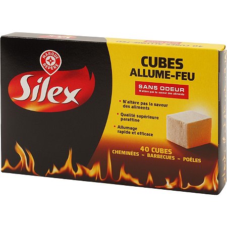 Cubes allume feu sans odeur x40 - SILEX