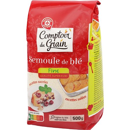 Semoule (pâtes, riz, graines, céréales et pains)