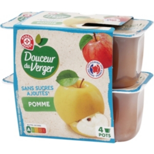 Specialites Pomme Sans Sucres Ajoutes 4 X 100 G