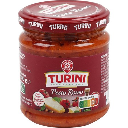 Pesto rosso - 190 g - TURINI au meilleur prix