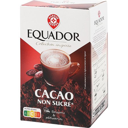 Poudre Pur Cacao Non Sucré - 250G - EQUADOR