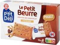 Petit beurre pépites de chocolat - format pocket - 300 g - P'TIT DELI
