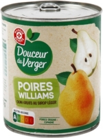 Poires Williams Demi Fruits Au Sirop 455 G Douceur Du Verger Au Meilleur Prix E Leclerc