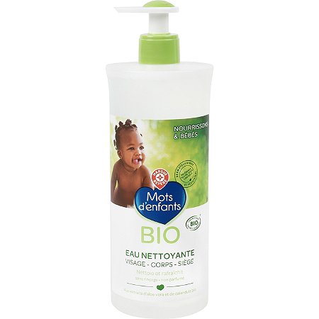 eau nettoyante bébé bio - 750 ml - MOTS D'ENFANTS au meilleur prix