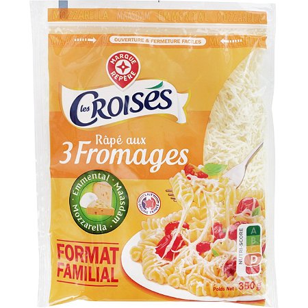 Fromage Emmental Rapé Les Croisés 100g