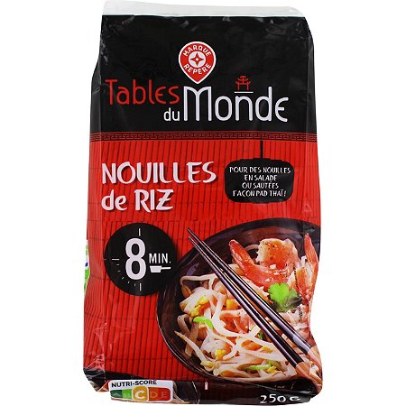 Nouilles de riz sachet - 250 g - TABLES DU MONDE