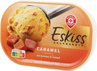 Crème glacée caramel au beurre salé bio JAMPI, bac de 550ml