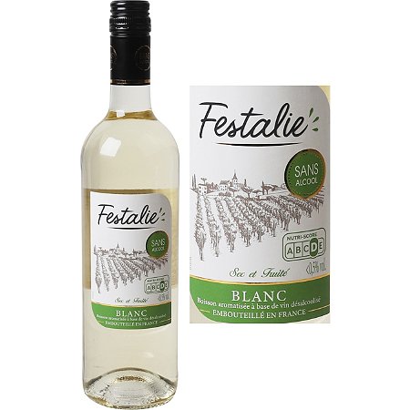 Vin blanc sans alcool - 75cl - FESTALIE